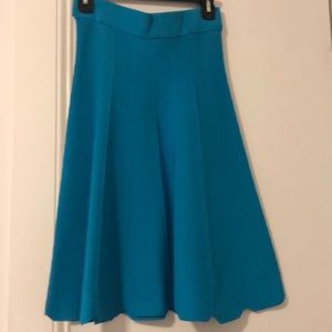 Blue skater skirt